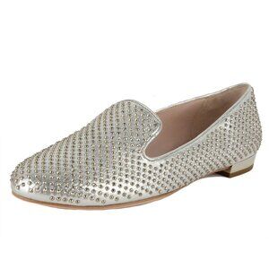 MIU MIU BY PRADA SHOES STUDDED LEATHER SMOKING SLIPPERS LOAFERS